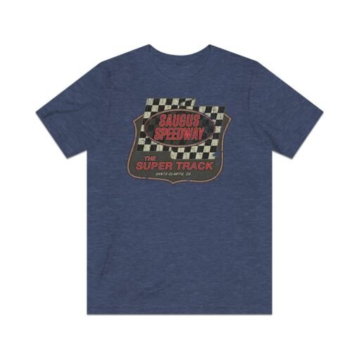 Saugus Speedway 1954 Vintage Men's T-Shirt - Image 6