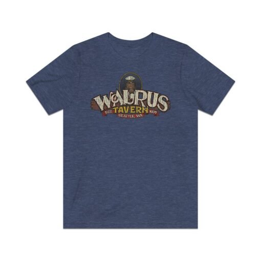 Walrus Tavern Seattle 1971 Vintage Men's T-Shirt - Image 5