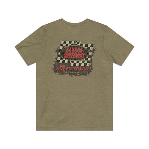 Saugus Speedway 1954 Vintage Men's T-Shirt - Image 5