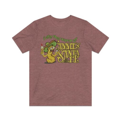 I Ate The Worm at Annie's Santa Fe 1974 Vintage Men's T-Shirt - Image 5