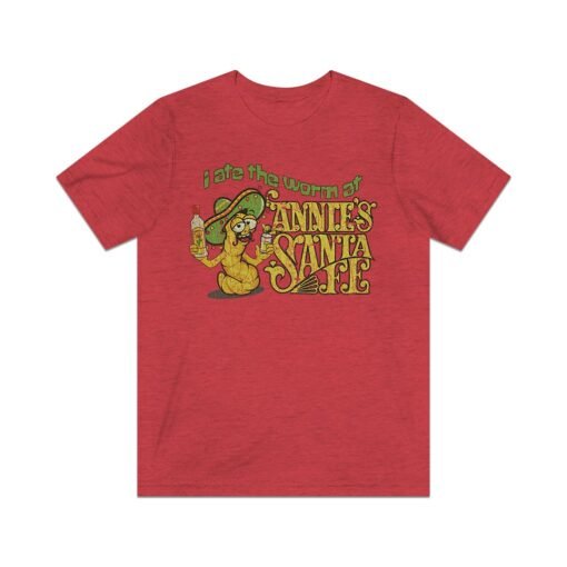 I Ate The Worm at Annie's Santa Fe 1974 Vintage Men's T-Shirt - Image 4