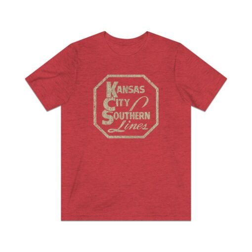 Kansas City Southern Lines 1887 Vintage Men's T-Shirt - Image 2