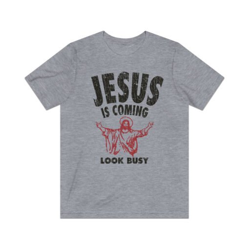 Jesus is Coming, Look Busy 1992 Vintage Men's T-Shirt - Image 6